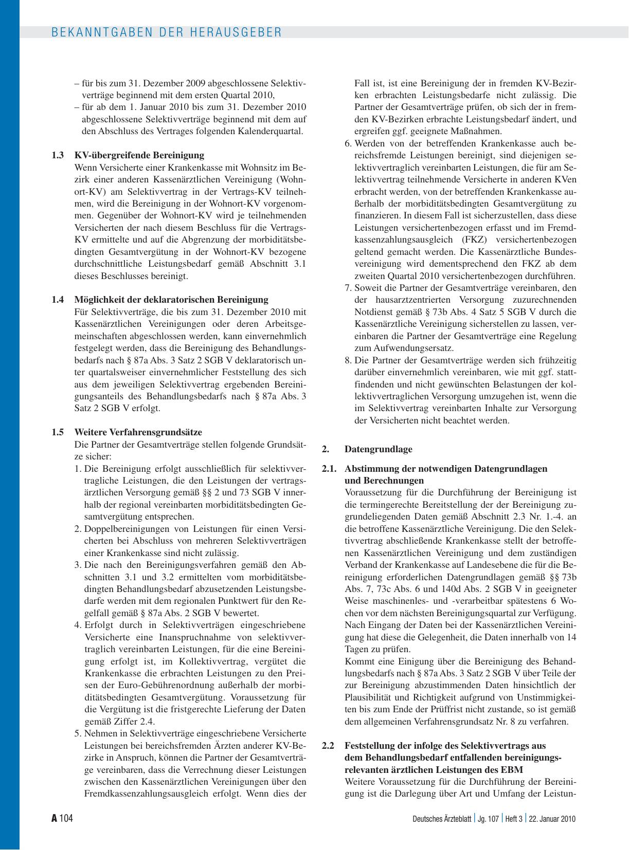 Vorschauseite 3: Bekanntmachungen: Beschluss des Erweiterten Bewertungsausschusses