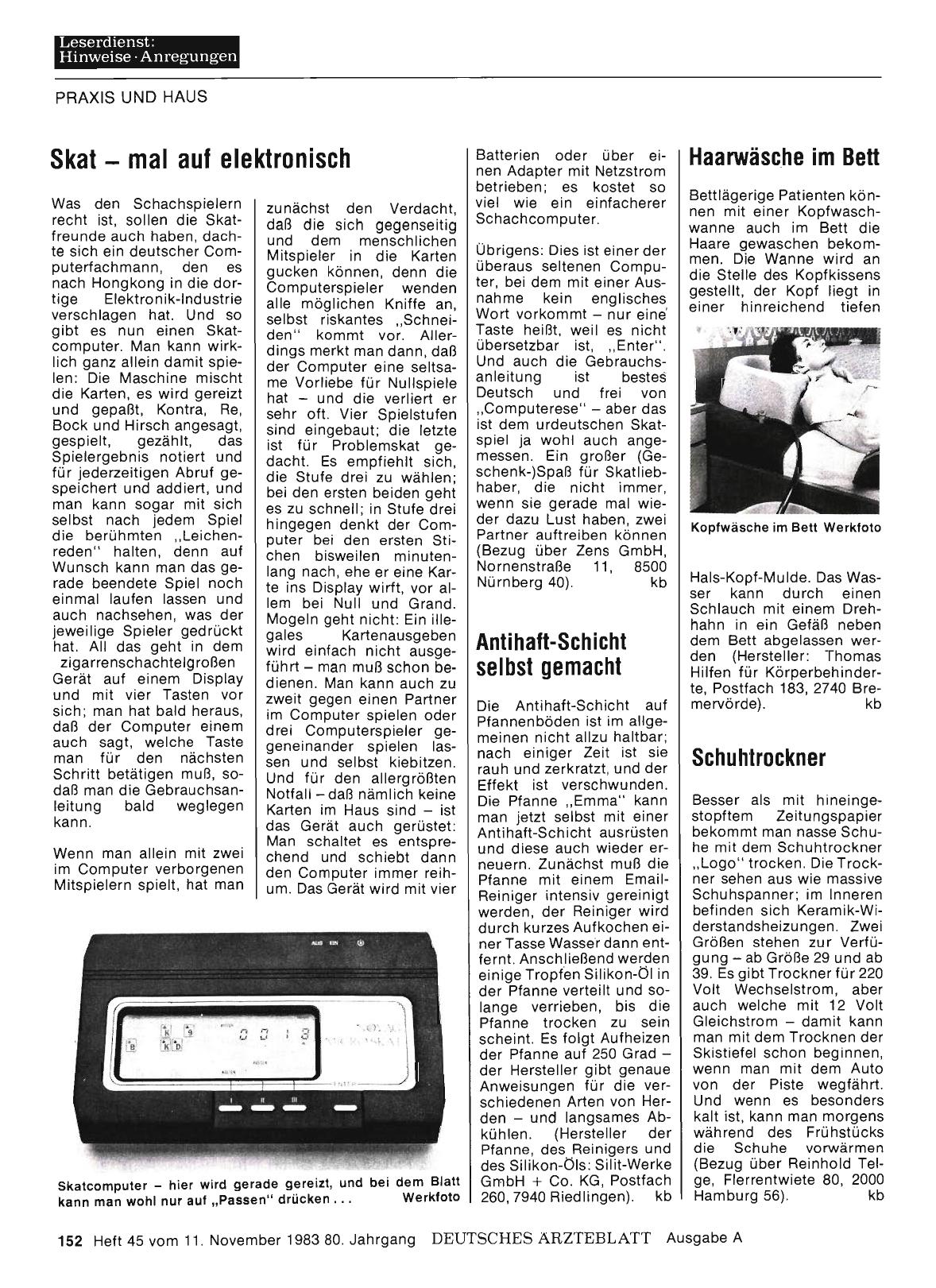 Vorschauseite 1: Skat — mal auf elektronisch