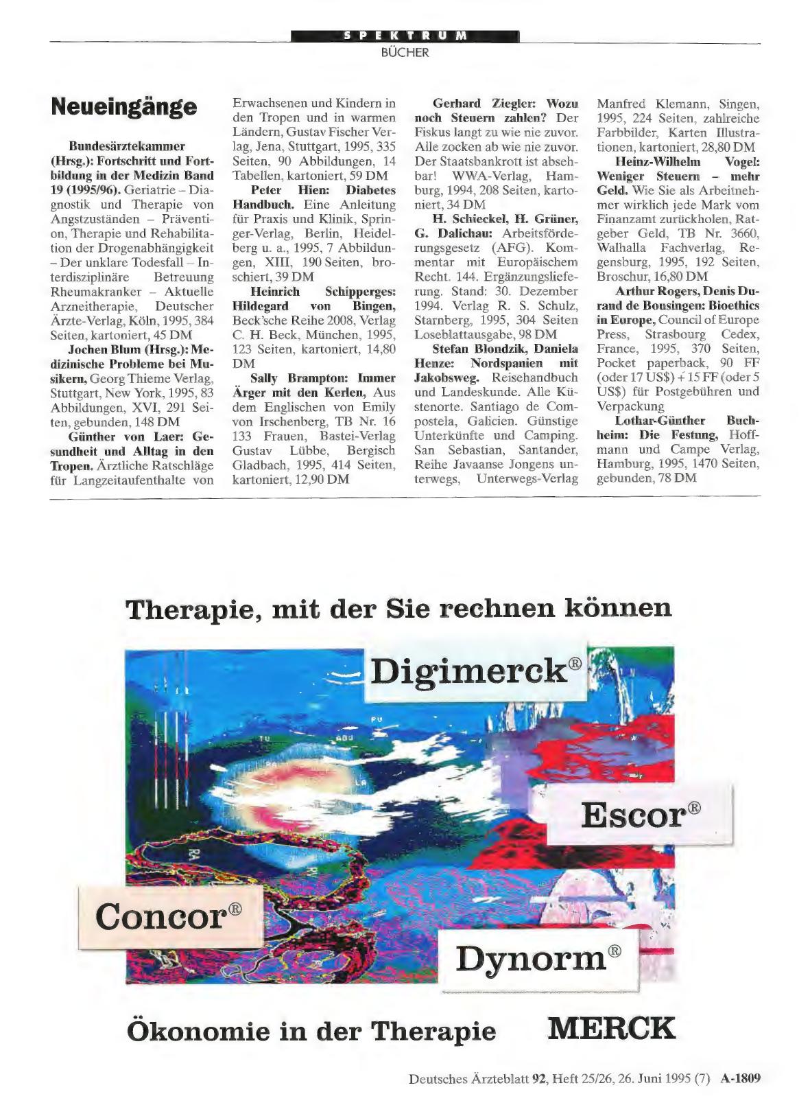 Vorschauseite 1: Neueingänge