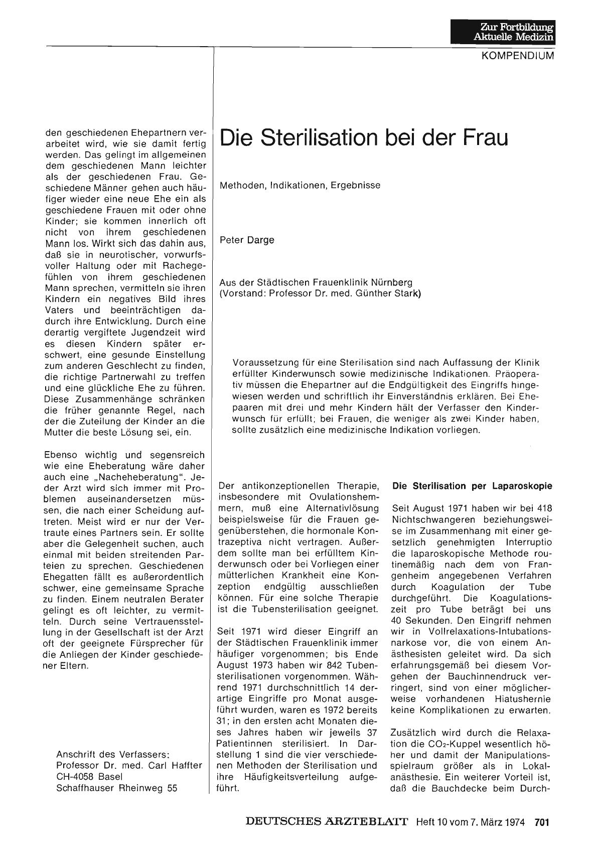 Vorschauseite 1: Die Sterilisation bei der Frau