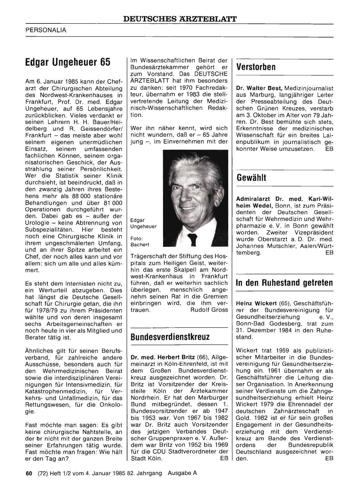 Vorschauseite 1: Edgar Ungeheuer 65