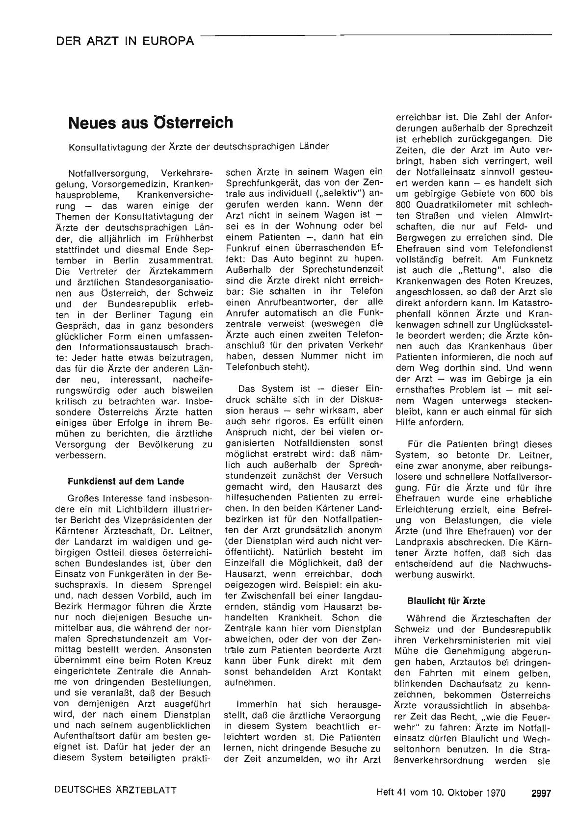 Vorschauseite 1: Neues aus Österreich
