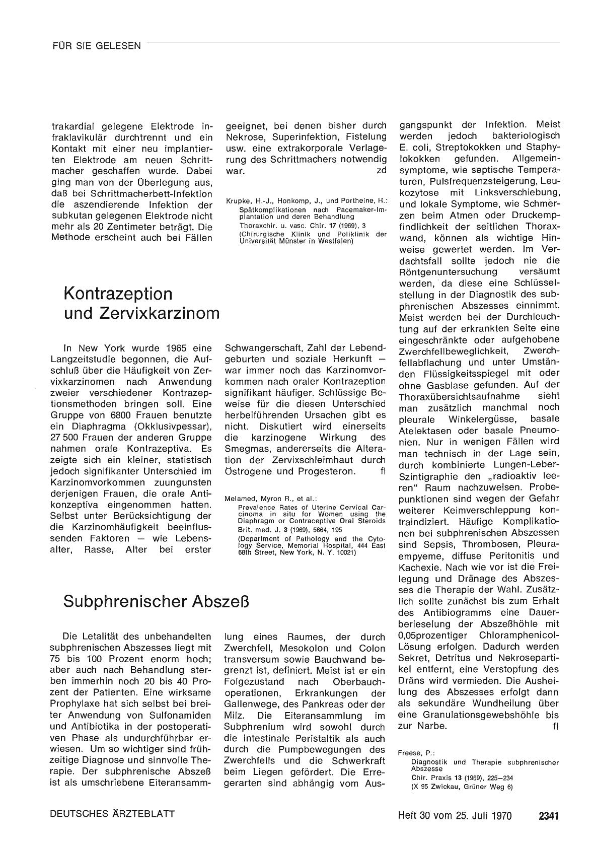 Vorschauseite 1: Kontrazeption und Zervixkarzinom