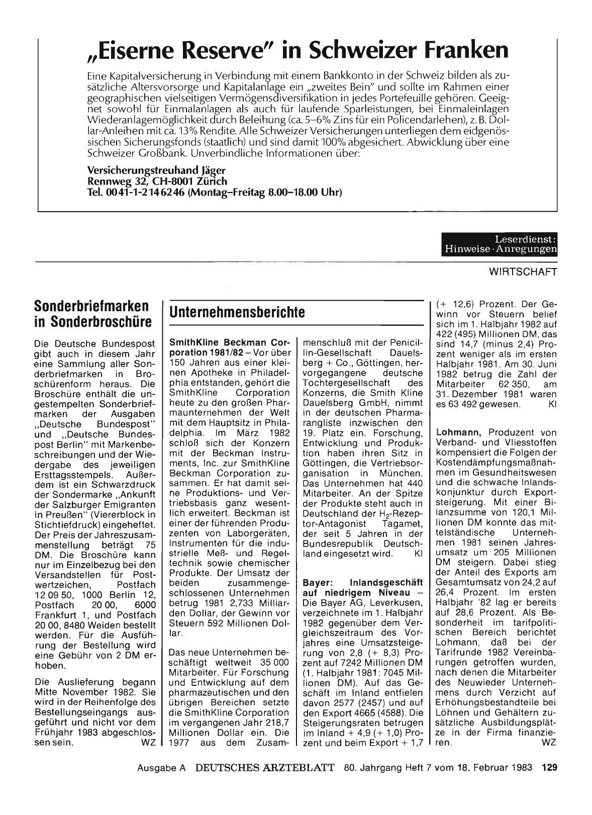 Vorschauseite 1: Unternehmensberichte