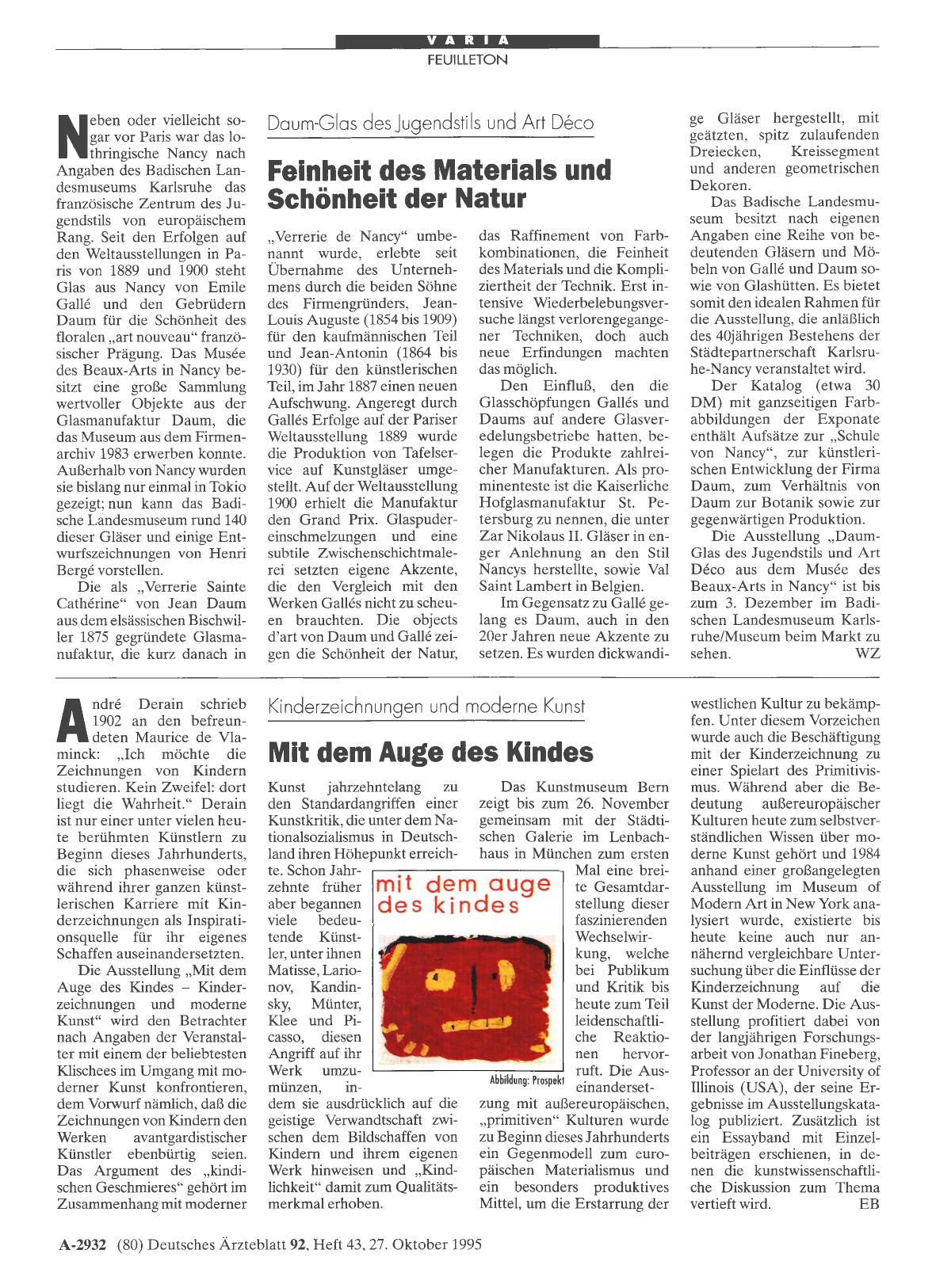 Vorschauseite 1: Kinderzeichnungen und moderne Kunst: Mit dem Auge des Kindes