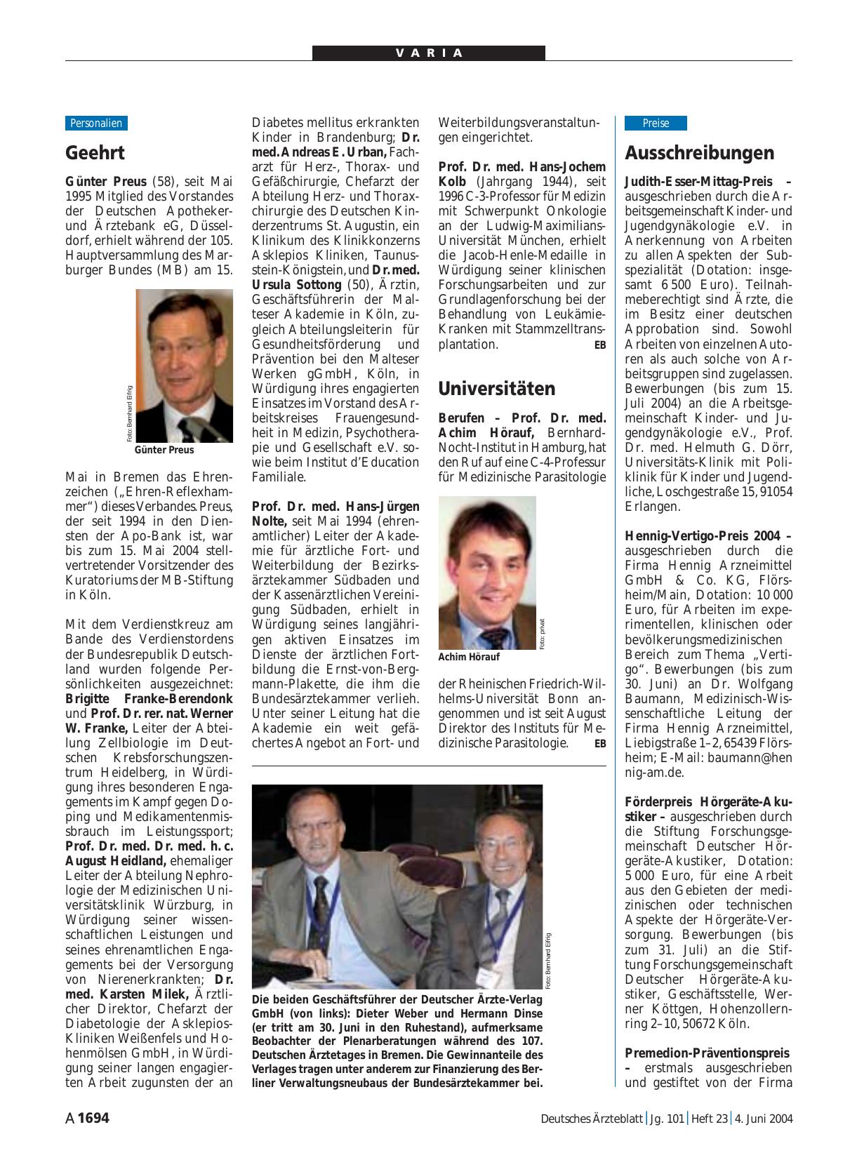Vorschauseite 1: Universitäten
