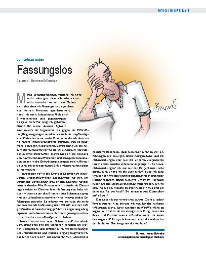 Vorschauseite 1: Von schräg unten: Fassungslos