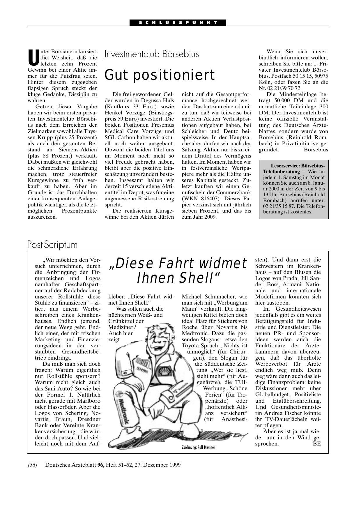 Vorschauseite 1: „Diese Fahrt widmet Ihnen Shell„