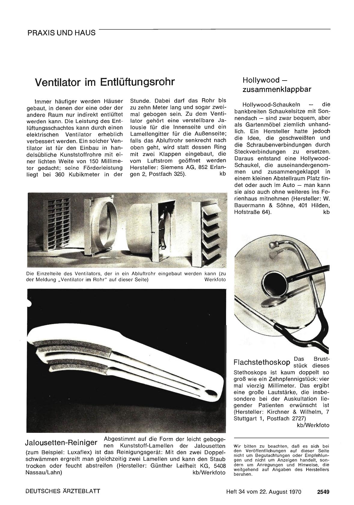 Vorschauseite 1: Flachstethoskop D