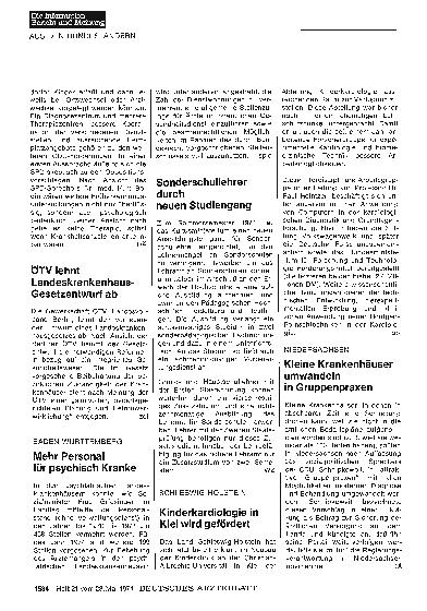 Vorschauseite 1: Schleswig-Holstein: Kinderkardiologie in Kiel wird gefördert