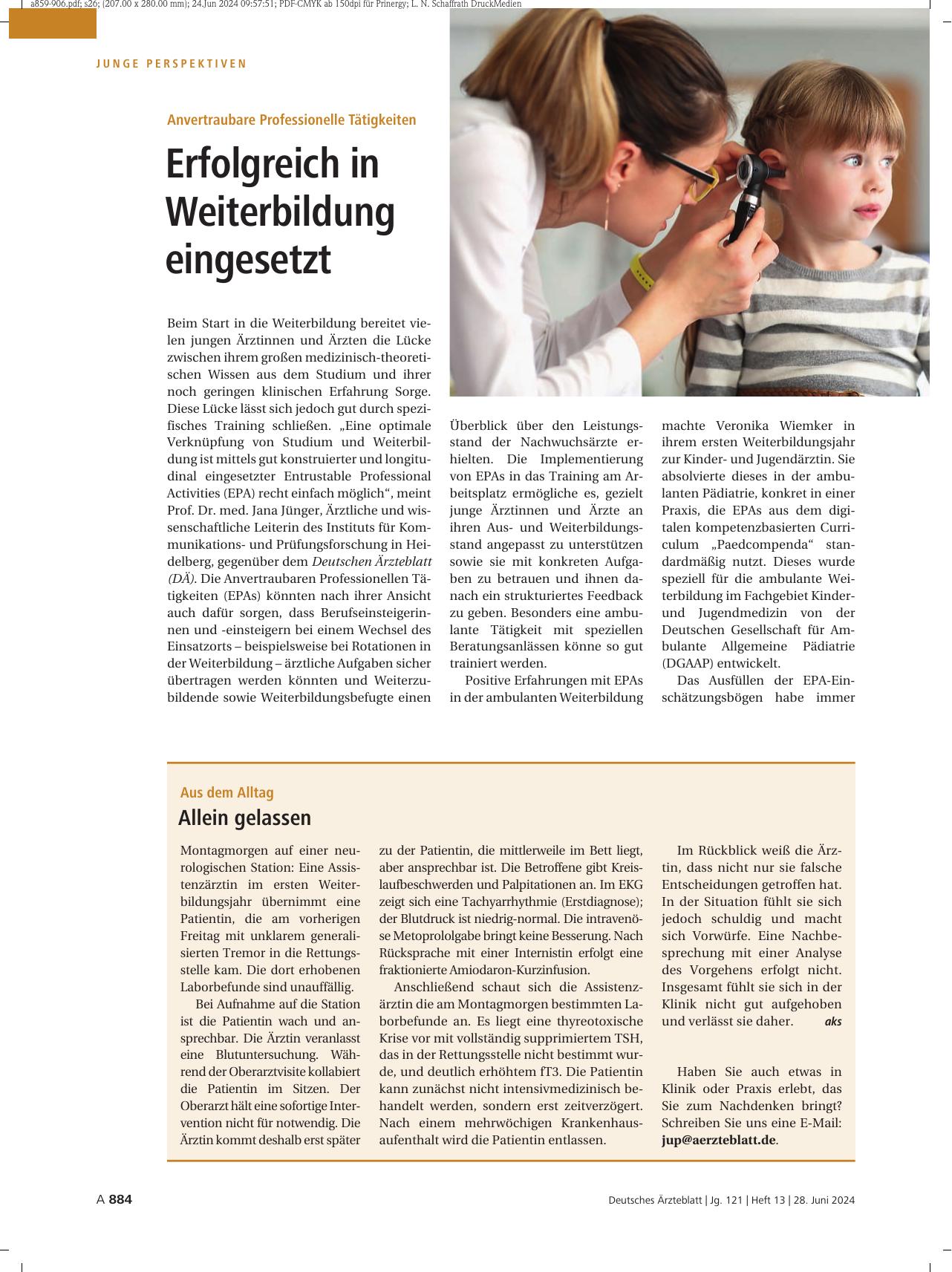Vorschauseite 1: Aus dem Alltag: Allein gelassen