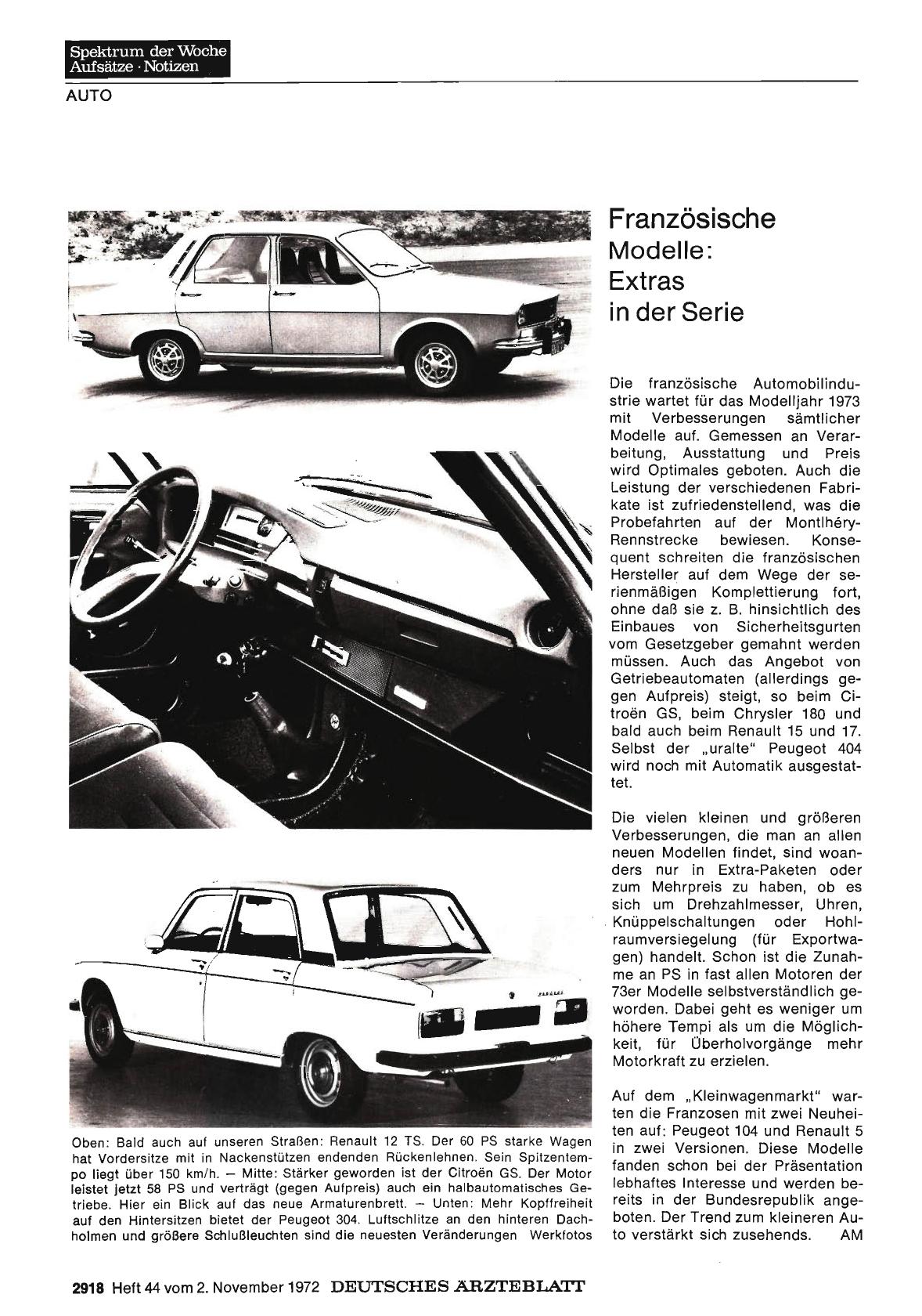 Vorschauseite 1: Französische Modelle: Extras in der Serie