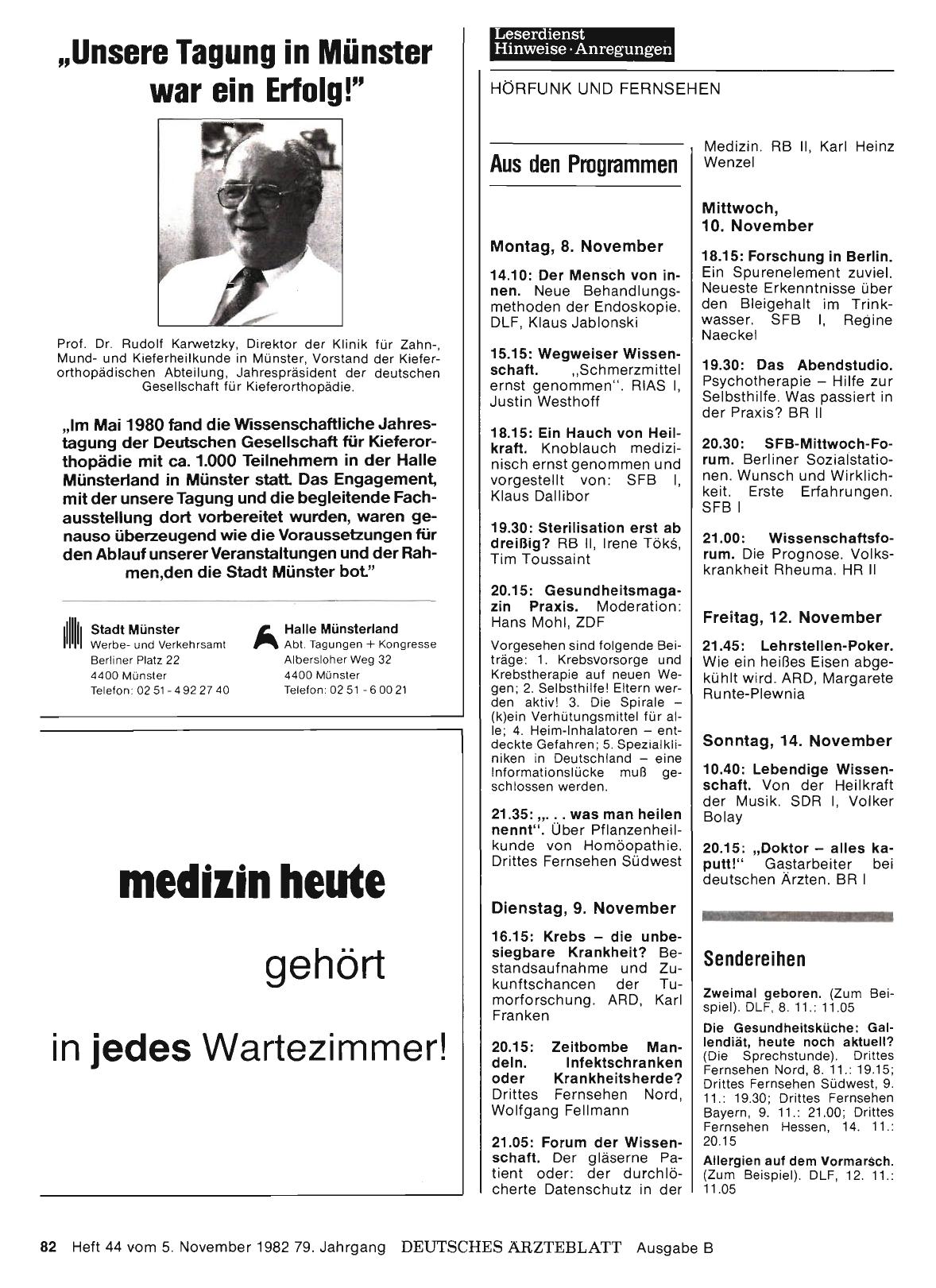 Vorschauseite 1: Aus den Programmen
