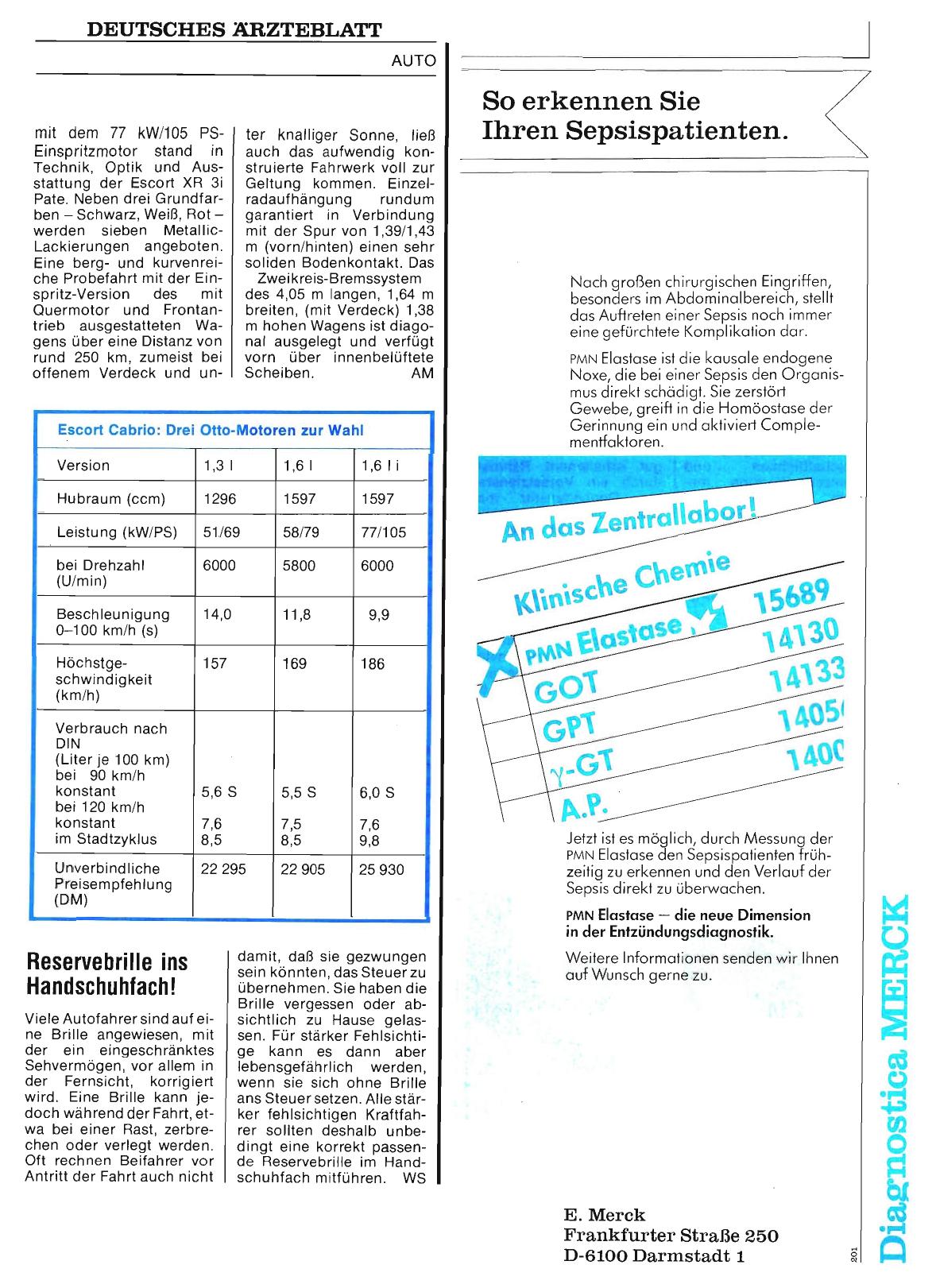 Vorschauseite 1: Reservebrille ins Handschuhfach!