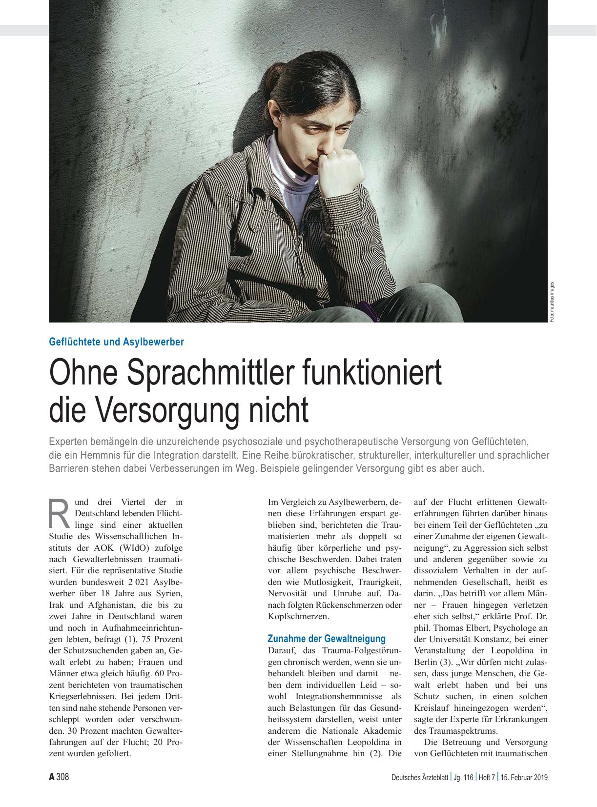 Vorschauseite 1: Geflüchtete und Asylbewerber: Ohne Sprachmittler funktioniert die Versorgung nicht