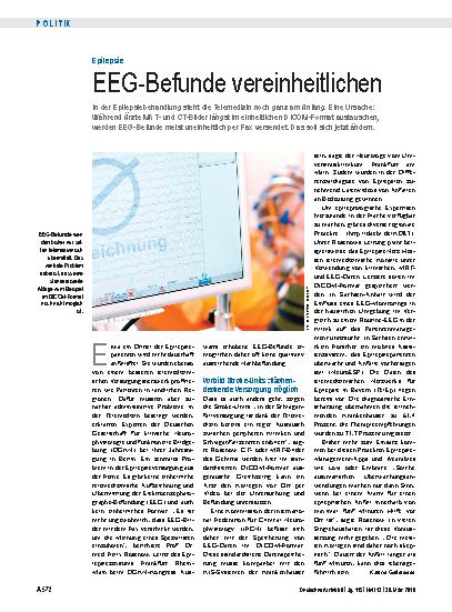 Vorschauseite 1: Epilepsie: EEG-Befunde vereinheitlichen