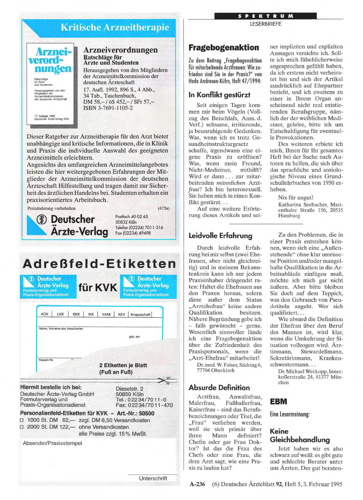 Vorschauseite 1: Fragebogenaktion: Leidvolle Erfahrung