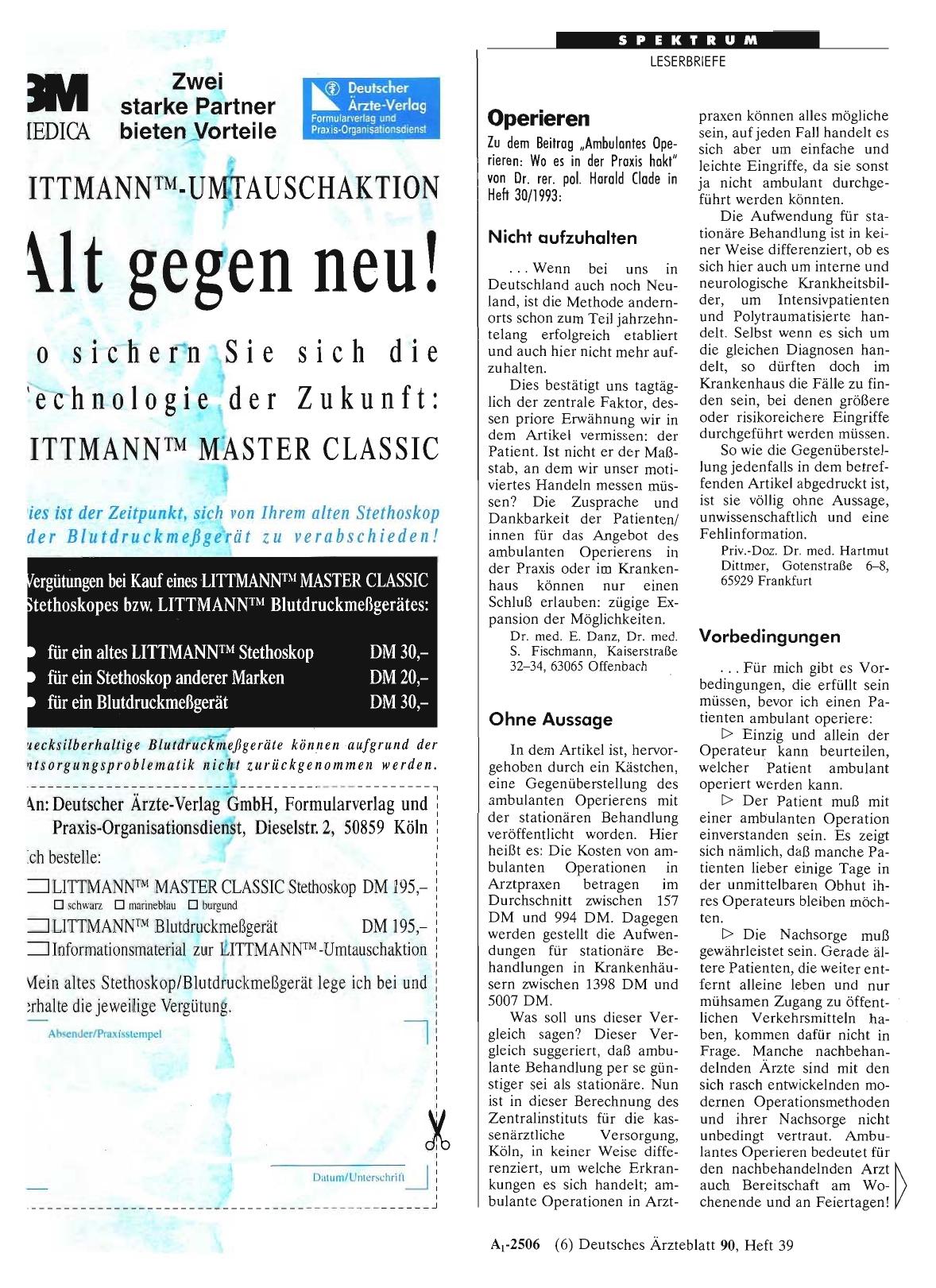 Vorschauseite 1: Operieren: Vorbedingungen