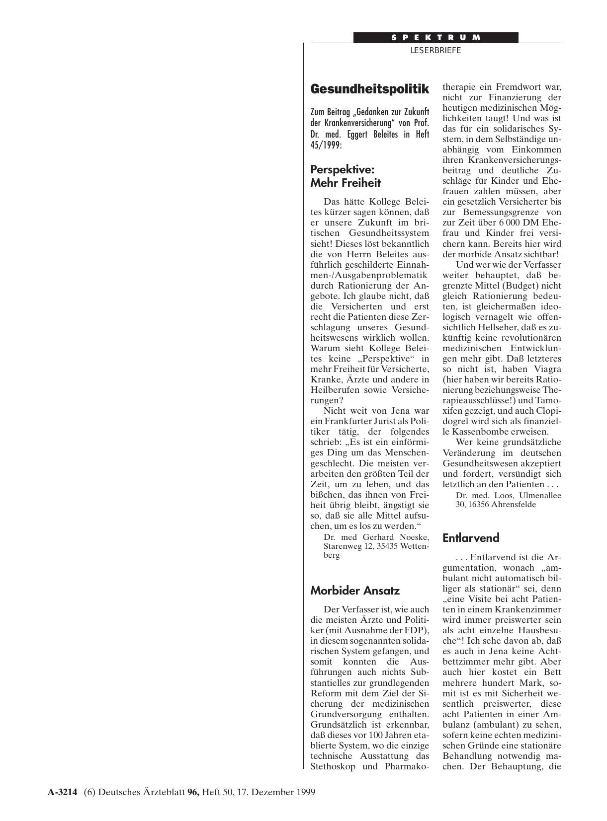 Vorschauseite 1: Gesundheitspolitik: Morbider Ansatz