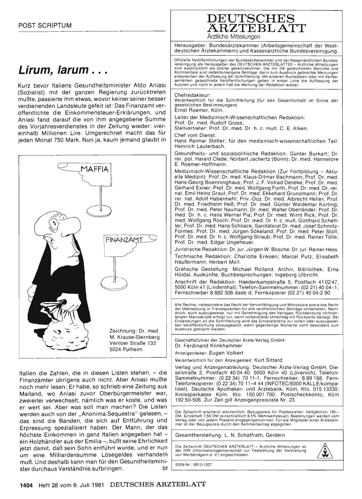 Vorschauseite 1: Lirum, larum. ..
