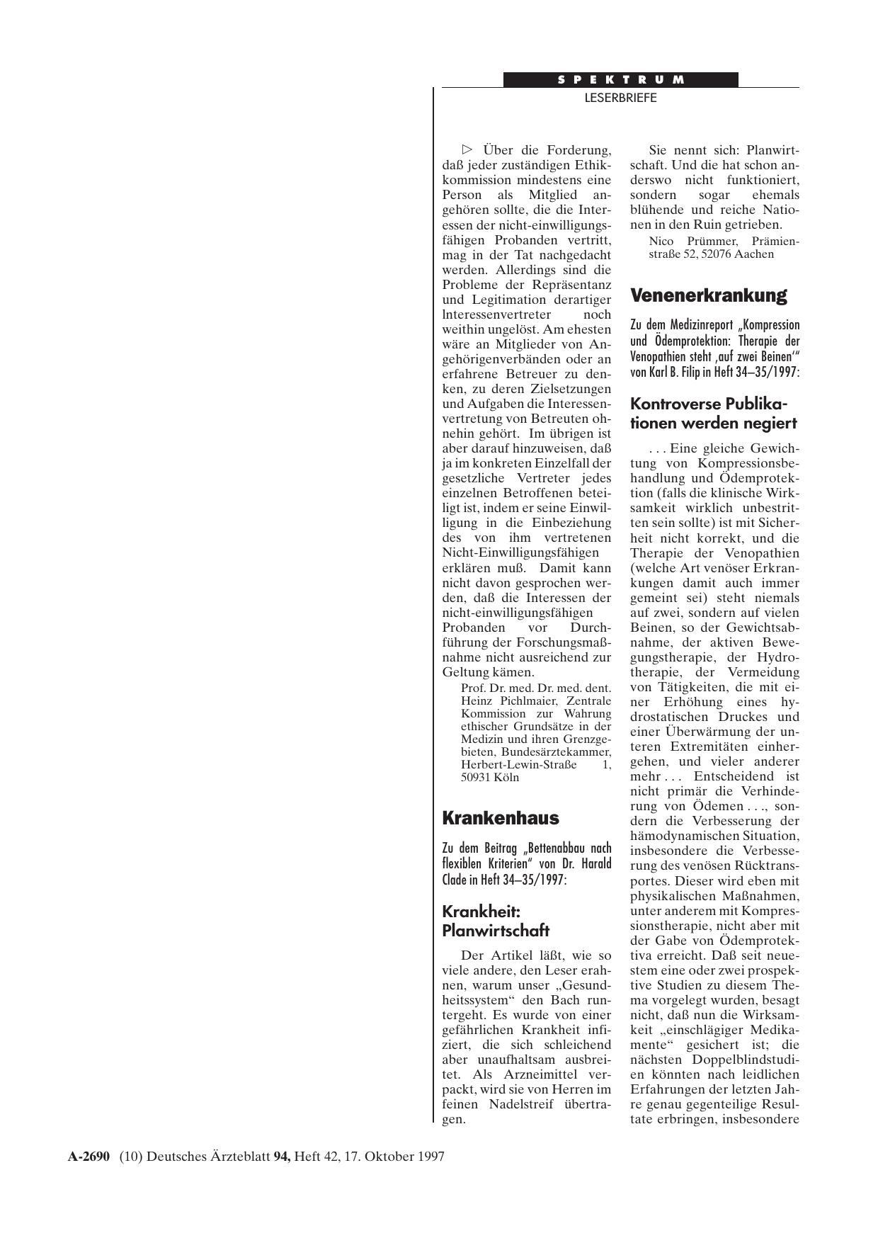Vorschauseite 1: Venenerkrankung: Kontroverse Publikationen werden negiert