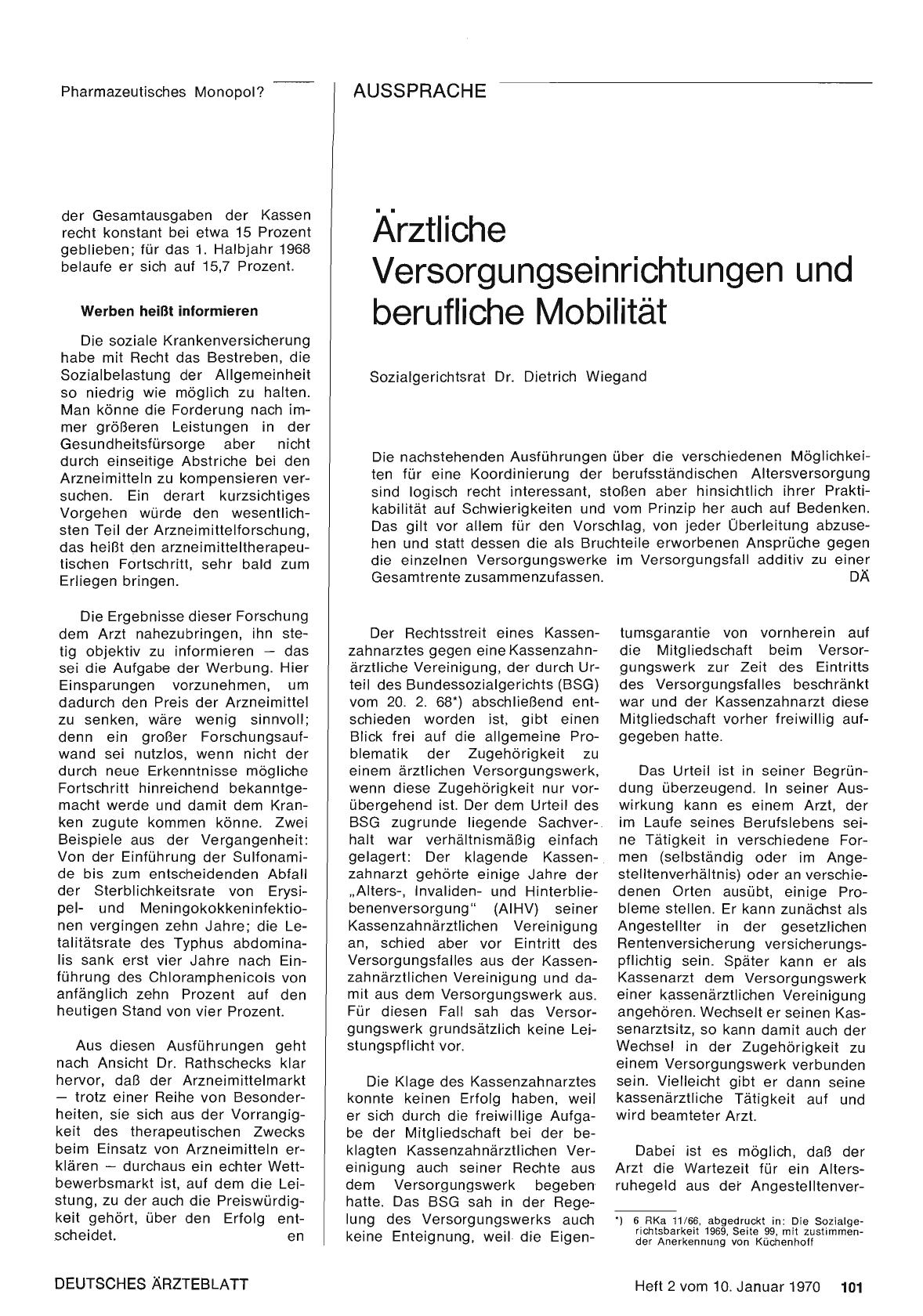 Vorschauseite 1: Ärztliche Versorgungseinrichtungen und berufliche Mobilität
