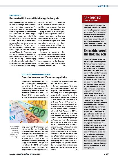 Vorschauseite 1: Randnotiz: Cannabis sorgt für Goldrausch