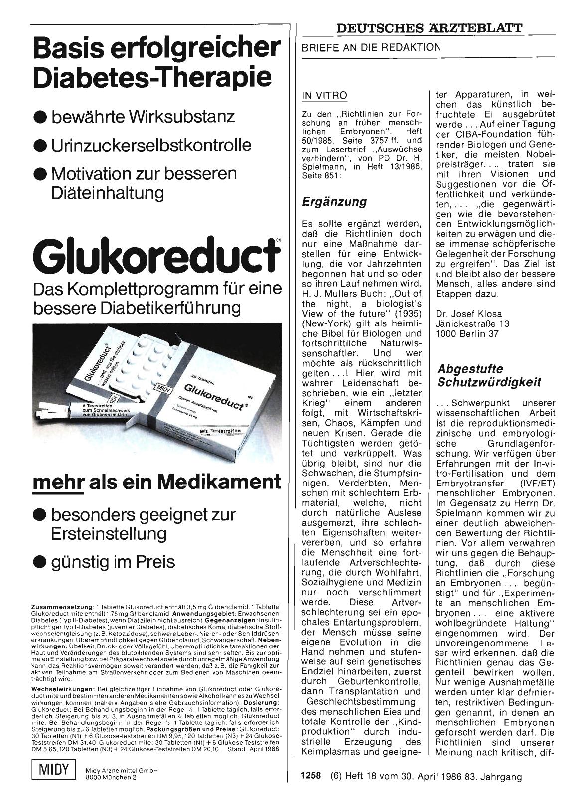 Vorschauseite 1: IN VITRO: Abgestufte Schutzwürdigkeit