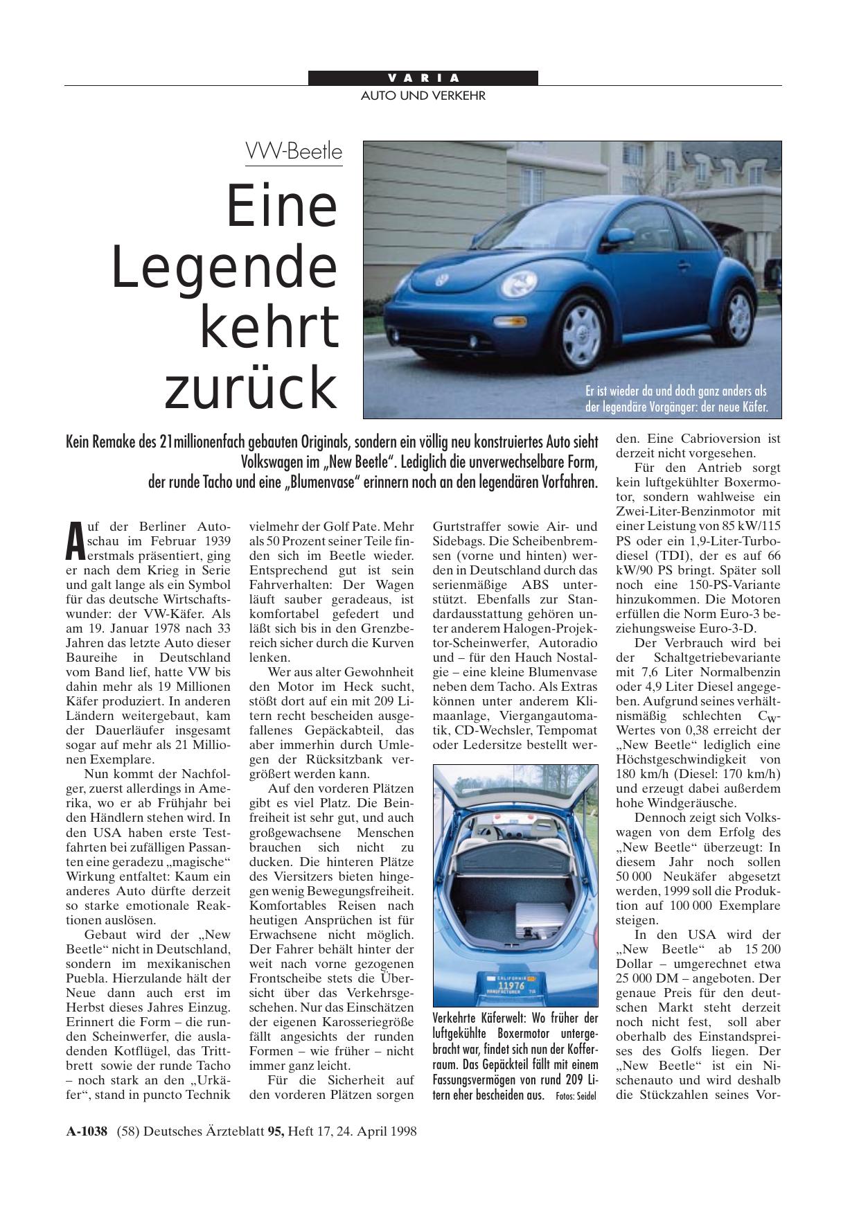 Vorschauseite 1: VW-Beetle: Eine Legende kehrt zurück