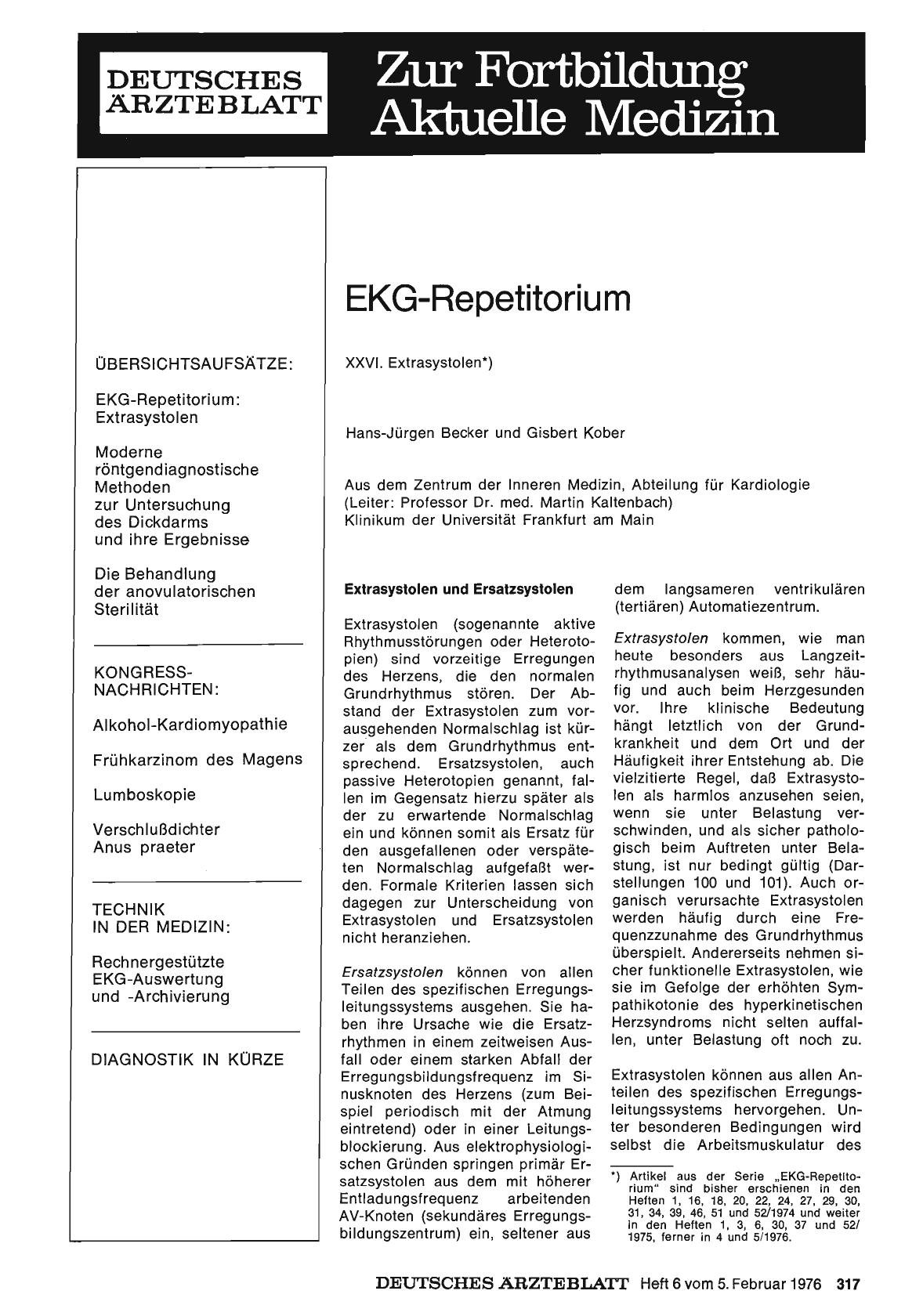 Vorschauseite 1: EKG-Repetitorium
