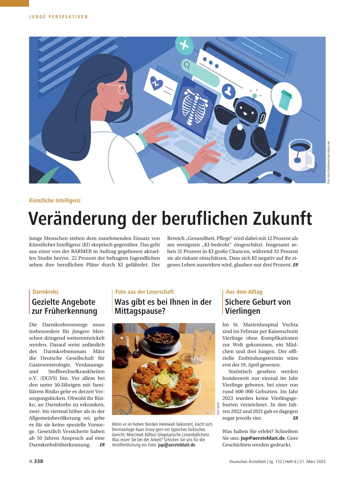 Vorschauseite 1: Foto aus der Leserschaft: Was gibt es bei Ihnen in der Mittagspause?