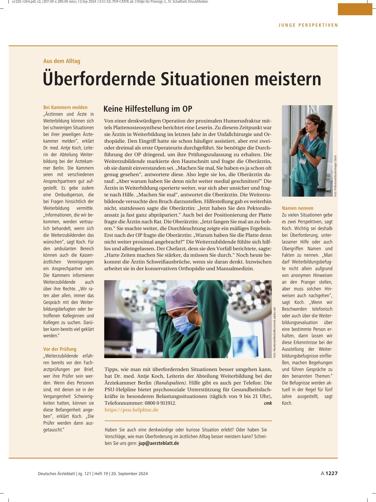 Vorschauseite 1: Aus dem Alltag: Überfordernde Situationen meistern