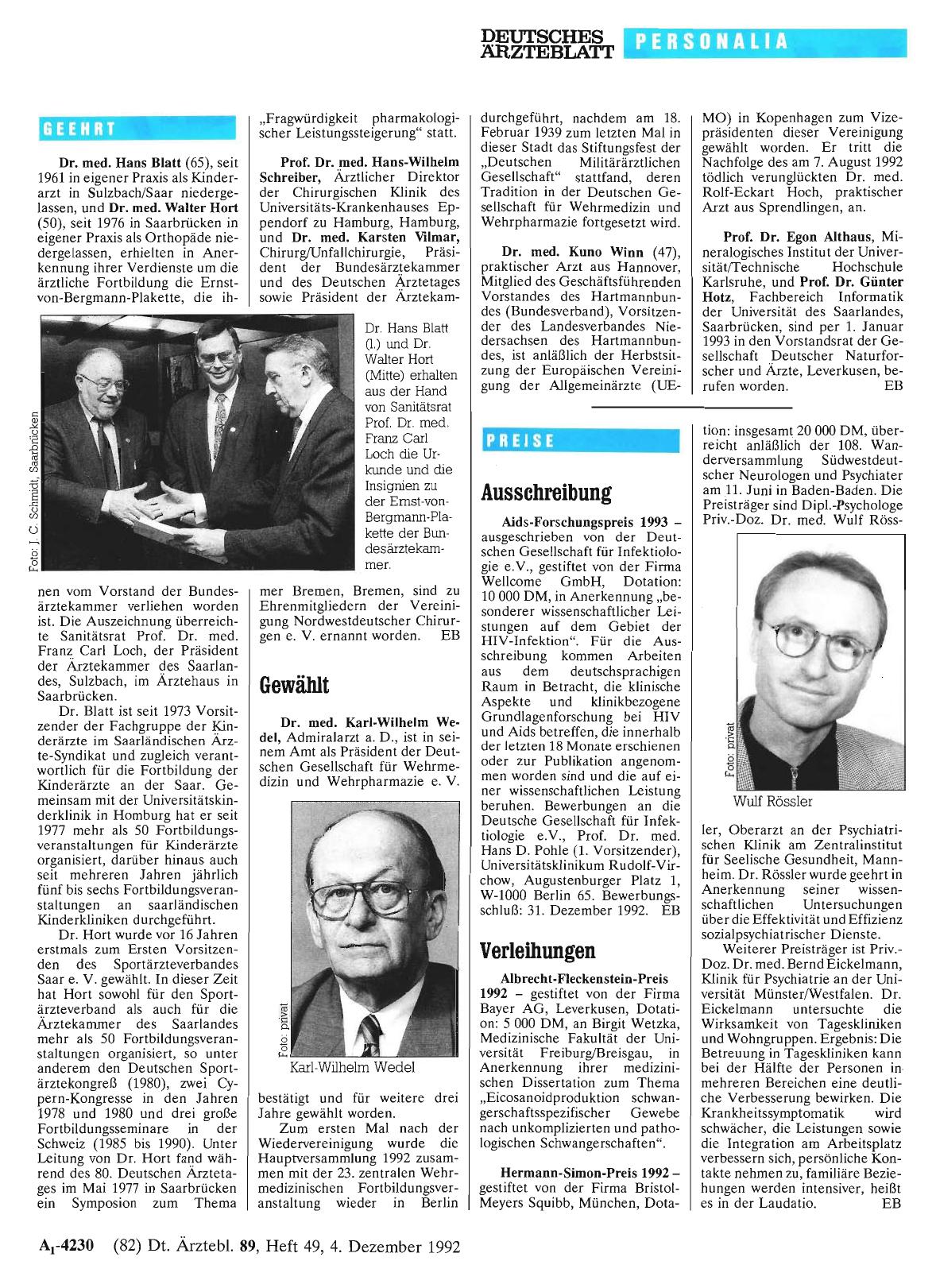 Vorschauseite 1: PREISE: Ausschreibung