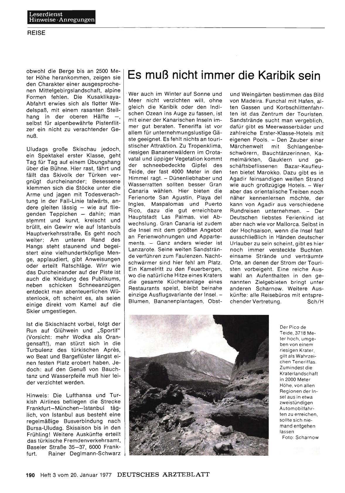 Vorschauseite 1: Es muß nicht immer die Karibik sein