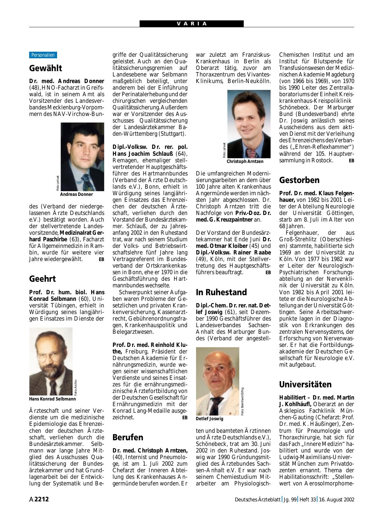 Vorschauseite 1: Geehrt