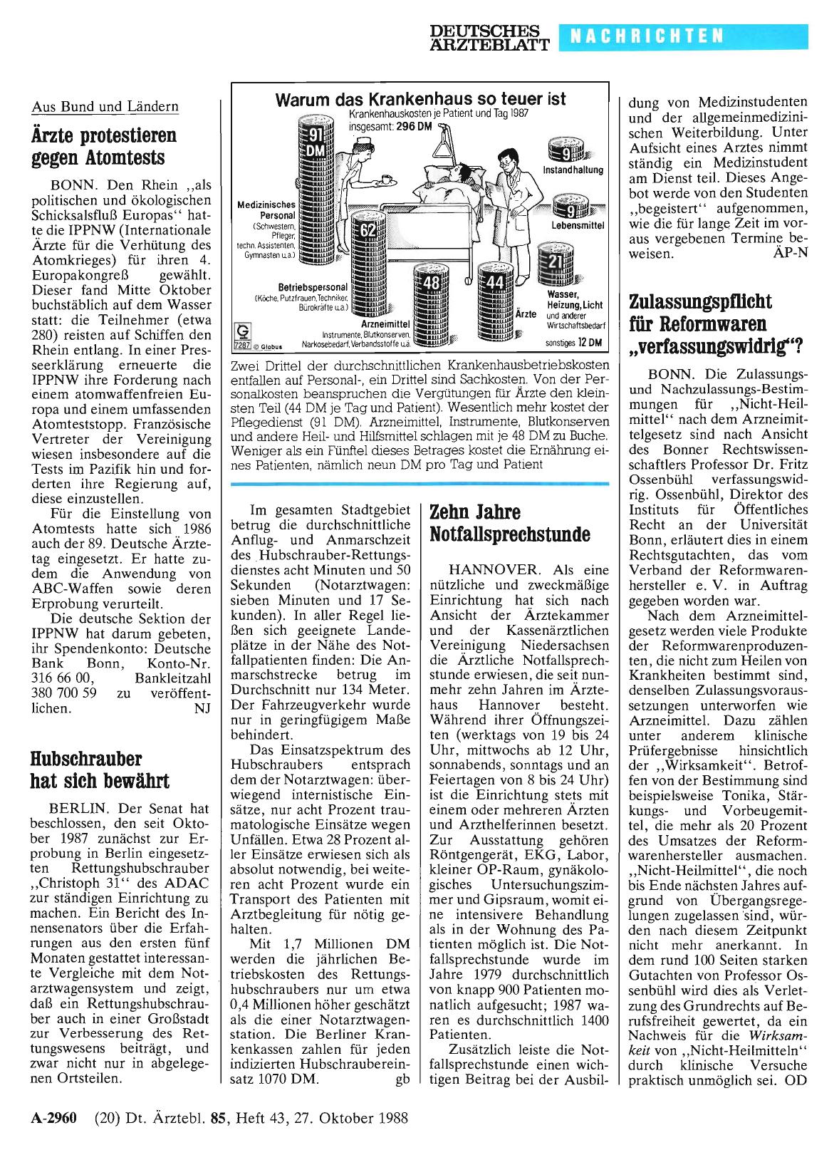 Vorschauseite 1: Zehn Jahre Notfallsprechstunde