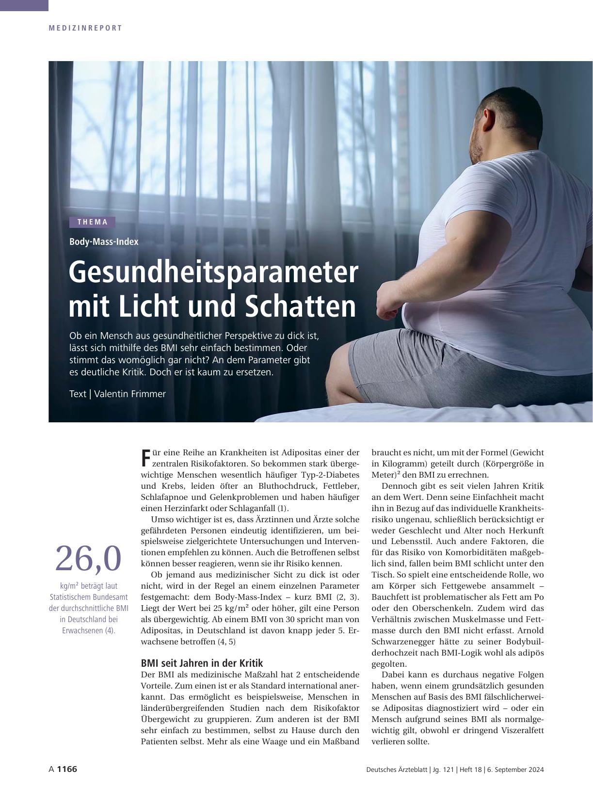 Vorschauseite 1: Body-Mass-Index: Gesundheitsparameter mit Licht und Schatten