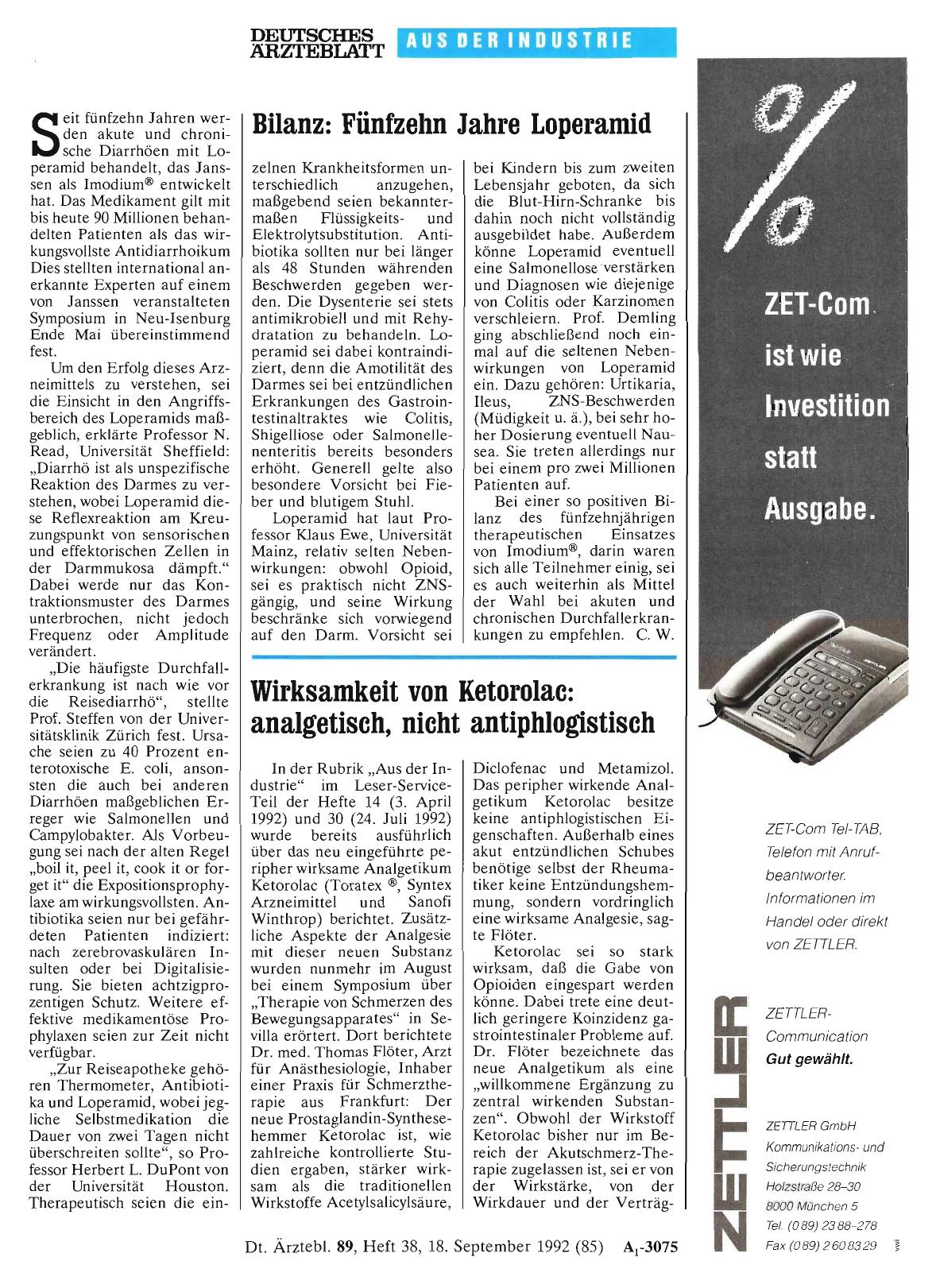 Vorschauseite 1: Wirksamkeit von Ketorolac: analgetisch, nicht antiphlogistisch