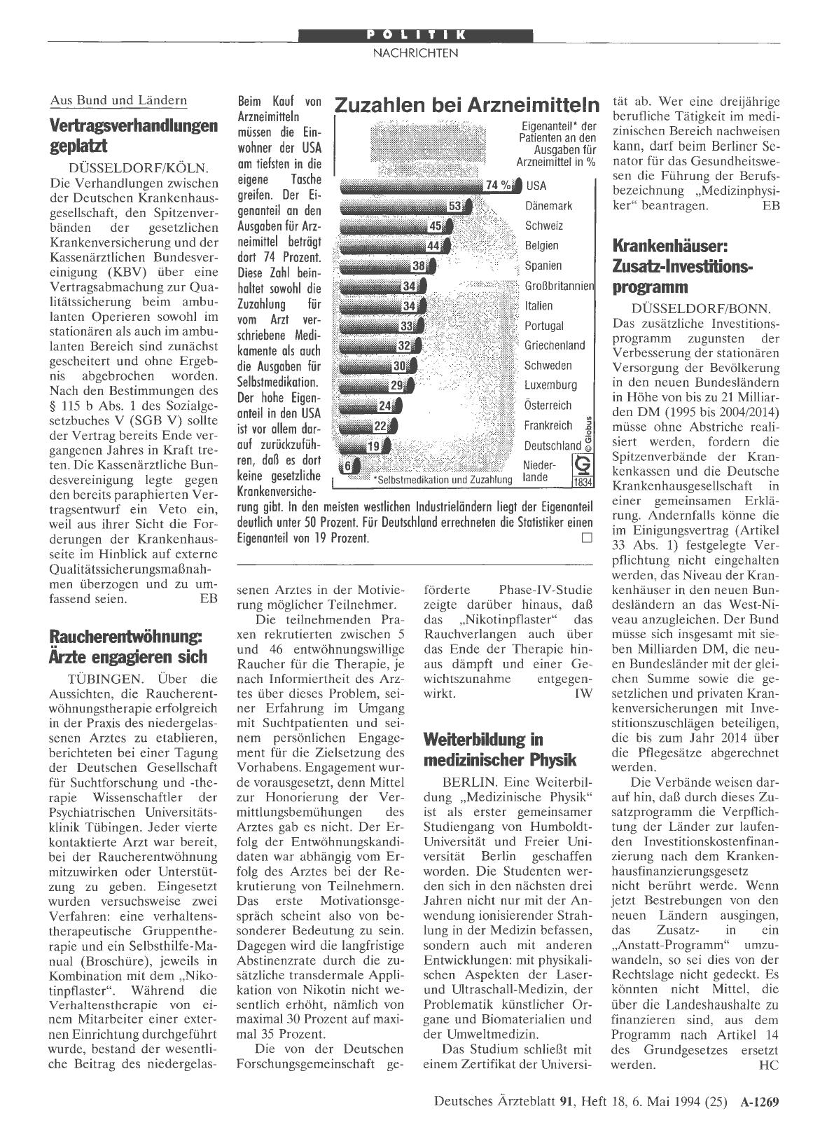 Vorschauseite 1: Krankenhäuser: Zusatz-Investitionsprogramm
