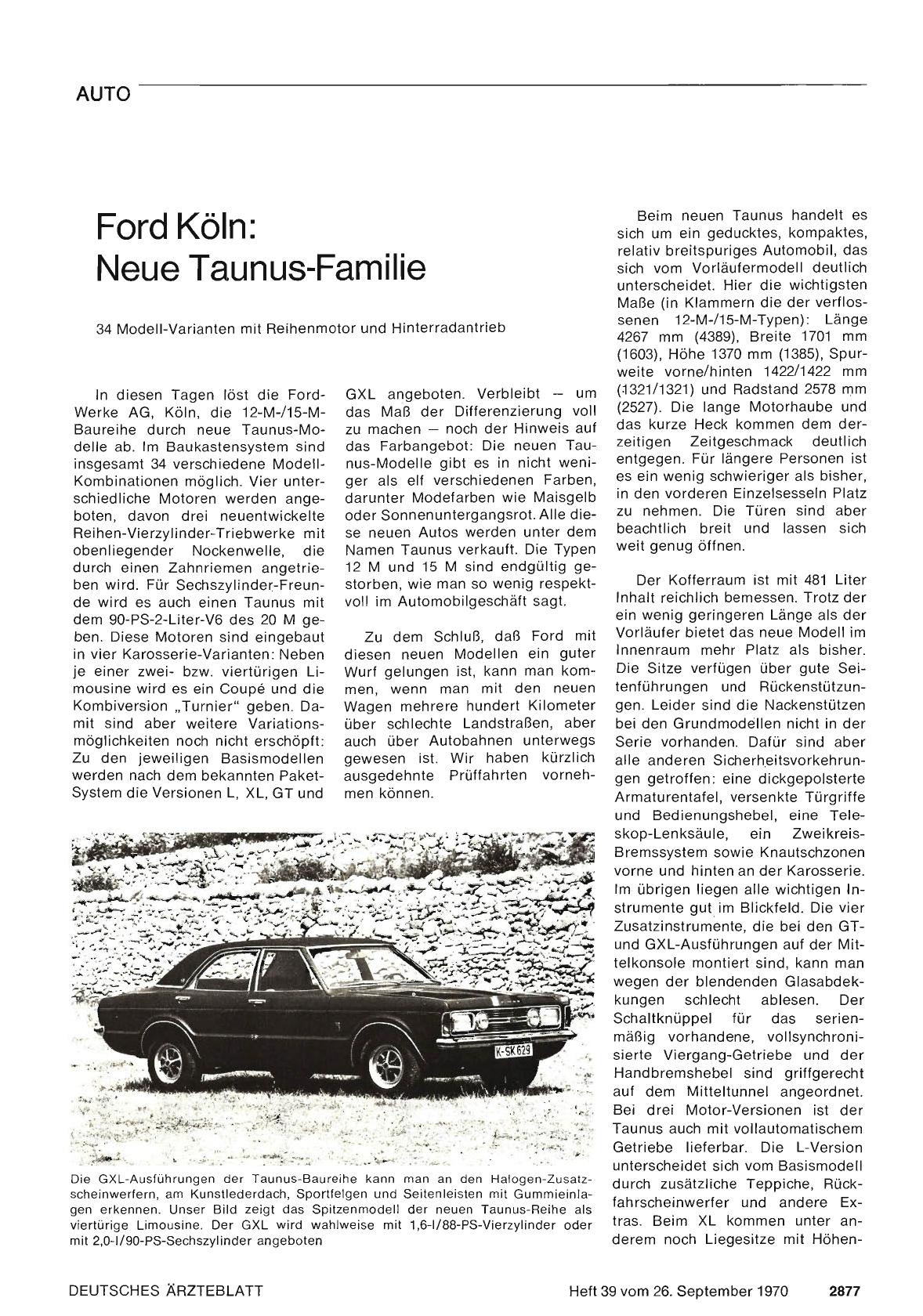 Vorschauseite 1: Ford Köln: Neue Taunus-Familie
