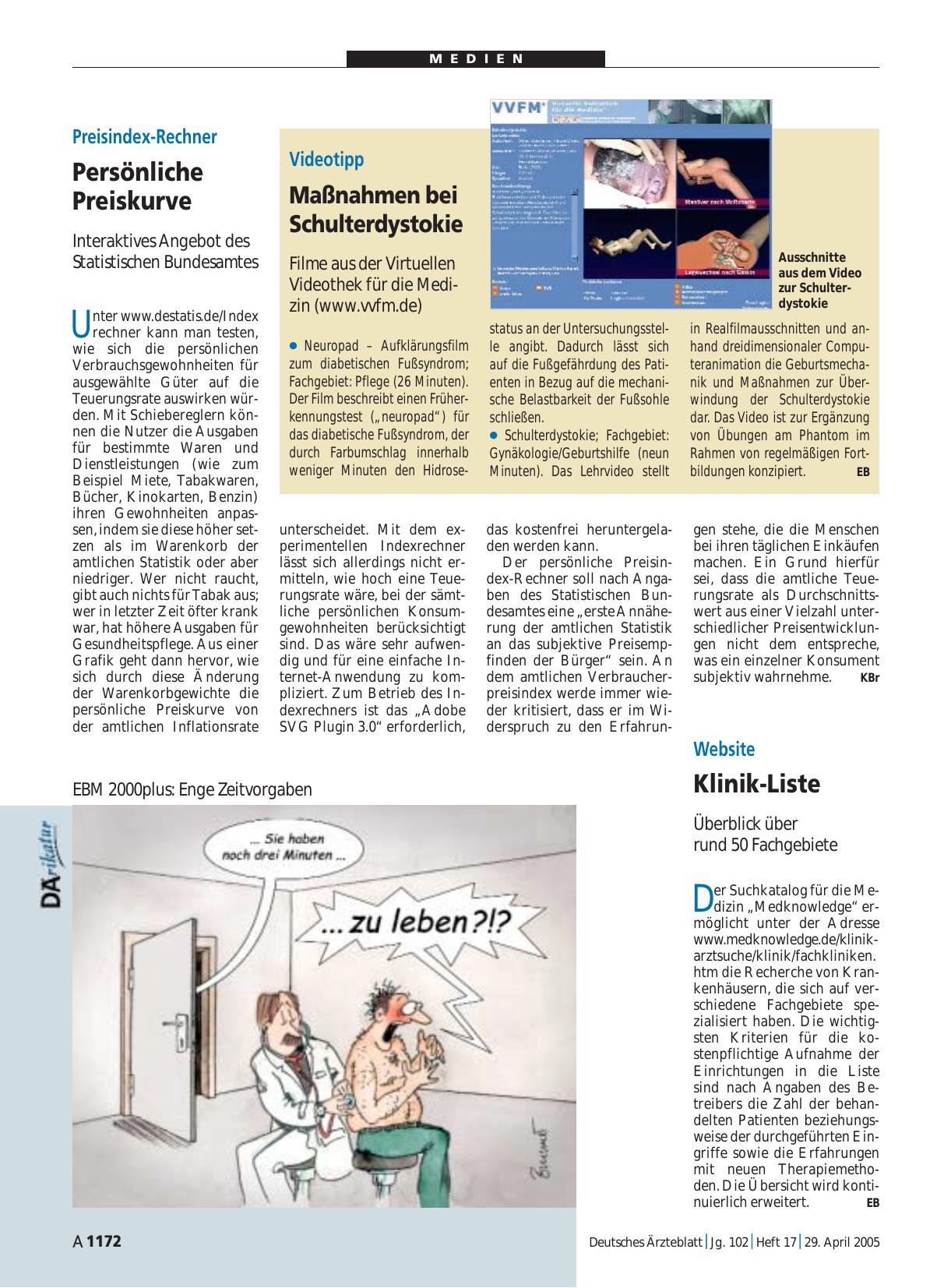 Vorschauseite 1: Preisindex-Rechner: Persönliche Preiskurve