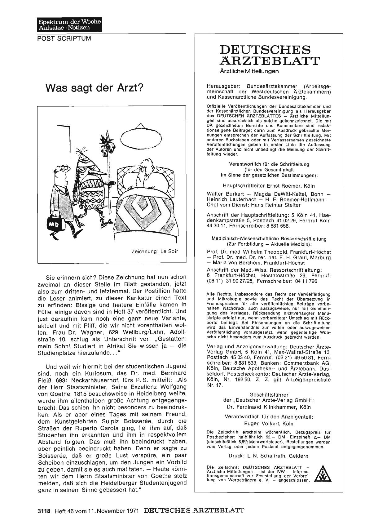 Vorschauseite 1: Was sagt der Arzt?