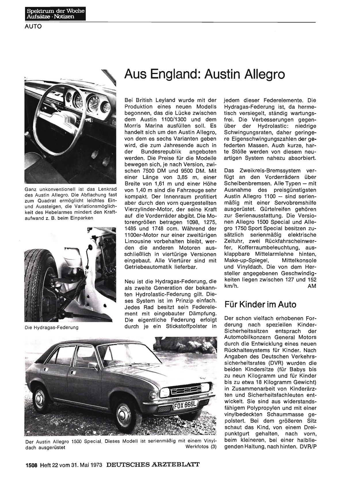 Vorschauseite 1: Aus England: Austin Allegro