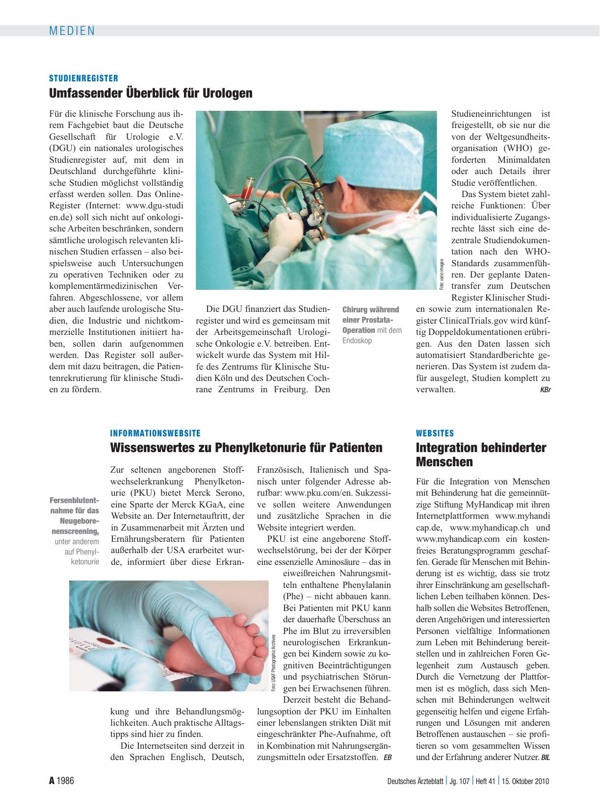 Vorschauseite 1: Informationswebsite: Wissenswertes zu Phenylketonurie für Patienten