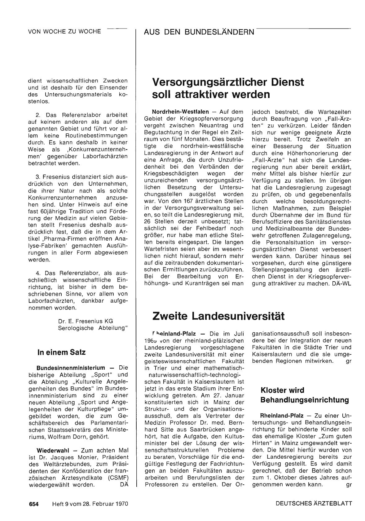Vorschauseite 1: Versorgungsärztlicher Dienst soll attraktiver werden