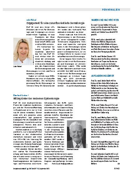 Vorschauseite 1: Namen und Nachrichten