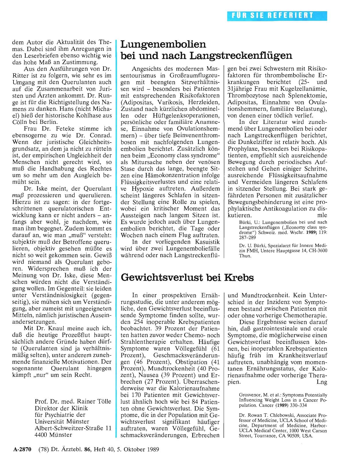 Vorschauseite 1: Gewichtsverlust bei Krebs