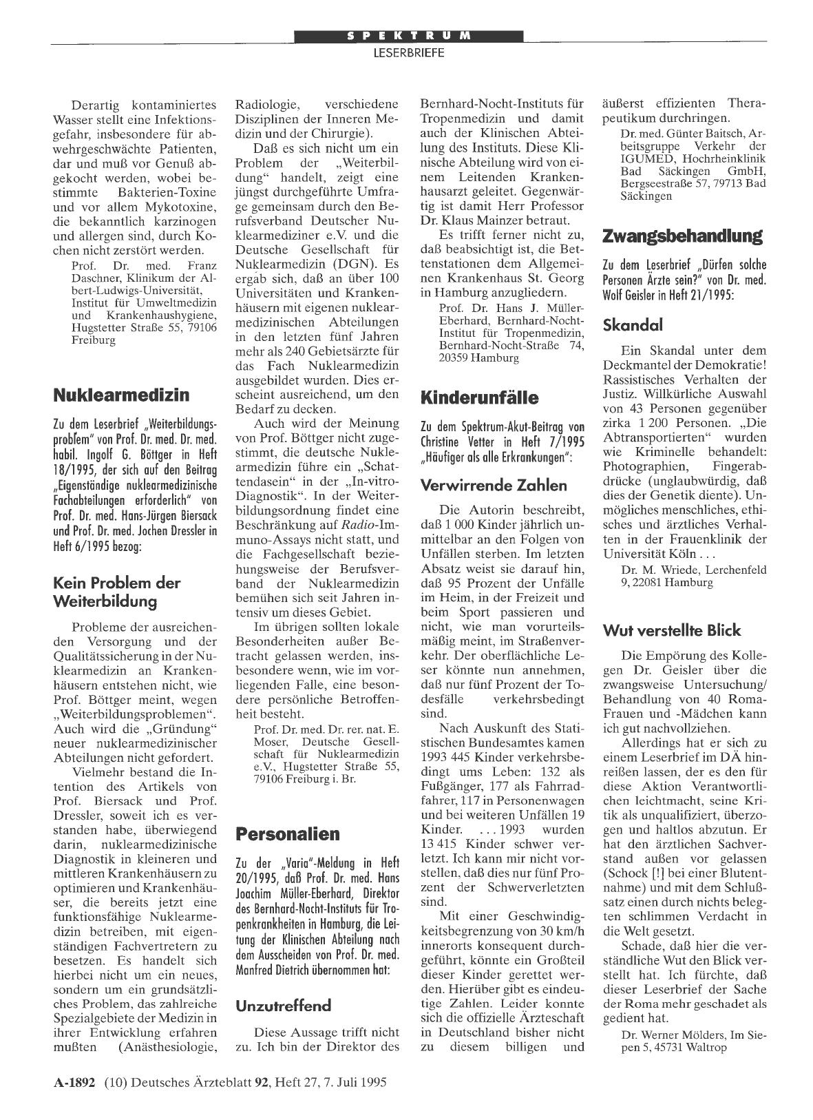 Vorschauseite 1: Zwangsbehandlung: Wut verstellte Blick