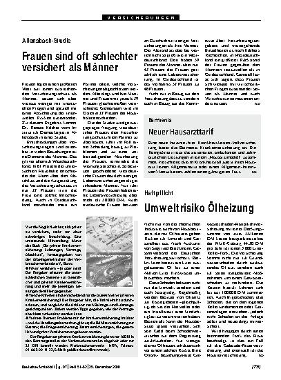 Vorschauseite 1: Haftpflicht: Umweltrisiko Ölheizung