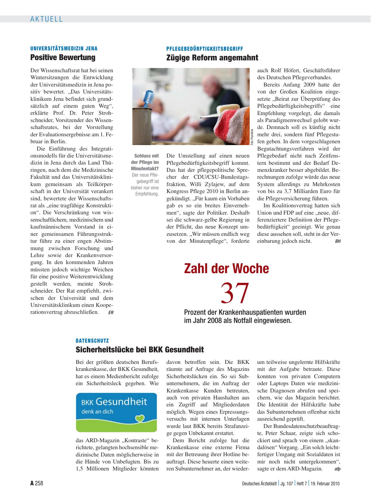Vorschauseite 1: Universitätsmedizin Jena: Positive Bewertung